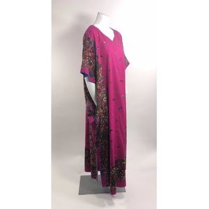 J Peterman Women's Kaftan Cotton Floral One Size